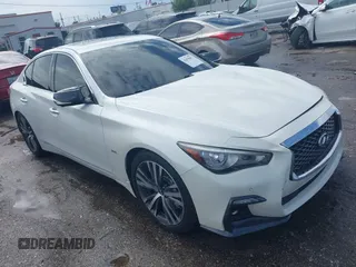 2018 Infiniti Q50 Luxe with VIN JN1EV7AP7JM355837, listed as a IAAI auction lot 42678967 with 101,717 mi miles and . Bid and sale history available at DreamBid. Image 1.