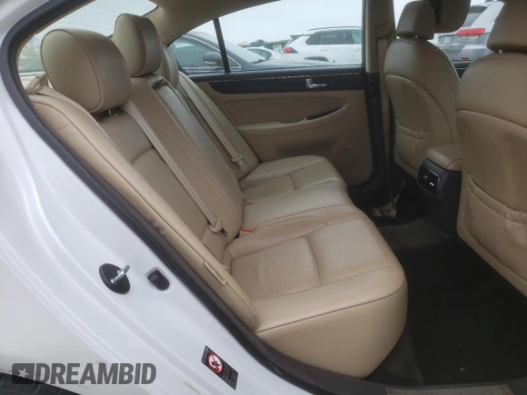 2009 Hyundai Genesis with VIN KMHGC46E29U039092, listed as a Copart auction lot 51525935 with 83,191 mi miles and Salvage Title. Bid and sale history available at DreamBid. Image 10.