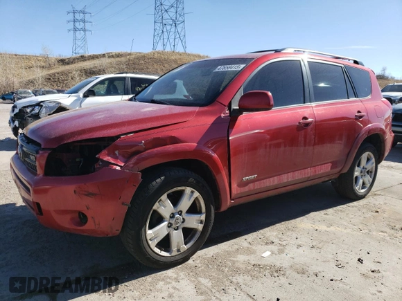 2007 Toyota RAV4 Sport with VIN JTMBK32V875024119, listed as a Copart auction lot 47658415 with 237,826 mi miles and Salvage Title. Bid and sale history available at carsss.com. Image 1.