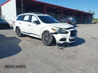 2020 Infiniti QX60 Luxe with VIN 5N1DL0MM3LC526479, listed as a IAAI auction lot 42044109 with 84,010 mi miles and . Bid and sale history available at DreamBid. Image 1.