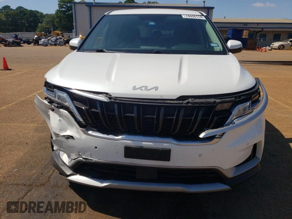 2022 Kia Carnival EX with VIN KNDNC5H30N6062561, listed as a Copart auction lot 74656114 with 54,117 mi miles and Salvage Title. Bid and sale history available at carsss.com. Image 5.