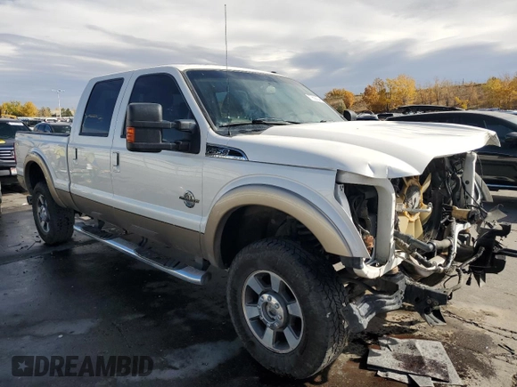 2011 Ford F-350 XL with VIN 1FT8W3BT8BEA14650, listed as a Copart auction lot 77662334 with 338,883 mi miles and Salvage title. Bid and sale history available at DreamBid. Image 4.