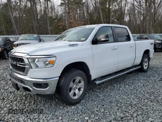 2022 Ram 1500 Big Horn z VIN 1C6SRFMT3NN443041, wystawiony jako Copart lot #87381464 z przebiegiem 38 208 mil mil oraz Szkoda całkowita • Salvage title. Historia ofert i sprzedaży dostępna na DreamBid. Obrazek 1.