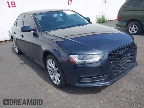 2013 Audi A4 Premium Plus with VIN WAUFFAFL1DN041923, listed as a IAAI auction lot 41993924 with 147,742 mi miles. Bid and sale history available at carsss.com. Image 1.
