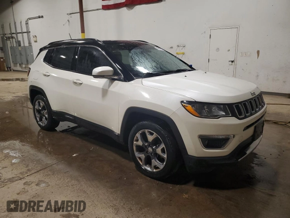 2018 Jeep Compass Limited with VIN 3C4NJDCBXJT222508, listed as a Copart auction lot 48027175 with 81,575 mi miles and Clean Title. Bid and sale history available at DreamBid. Image 4.