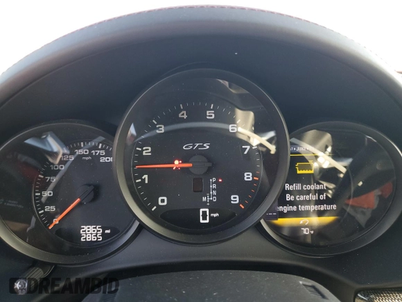 2024 Porsche 718 Boxster GTS 4.0 z VIN WP0CD2A86RK228359, wystawiony jako Copart lot #71429034 z przebiegiem 2 865 mil mil oraz Szkoda całkowita • Salvage title. Historia ofert i sprzedaży dostępna na DreamBid. Obrazek 9.