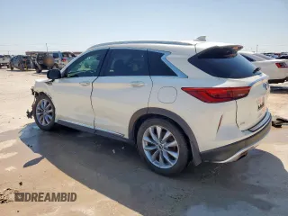 2019 Infiniti QX50 Luxe z VIN 3PCAJ5M32KF146620, wystawiony jako Copart lot #52207235 z przebiegiem 69 057 mil mil oraz Czysty tytuł • Clean title. Historia ofert i sprzedaży dostępna na DreamBid. Obrazek 2.