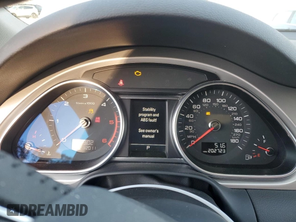 2012 Audi Q7 3.0L TDI Premium Plus with VIN WA1LMAFE8CD008493, listed as a Copart auction lot 43279315 with 202,723 mi miles and Clean Title. Bid and sale history available at carsss.com. Image 9.
