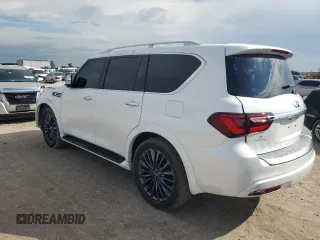 2022 Infiniti QX80 SENSORY with VIN JN8AZ2BF0N9743420, listed as a Copart auction lot 76709314 with 53,132 mi miles and Non Repairable. Bid and sale history available at carsss.com. Image 2.