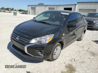 2024 Mitsubishi Mirage ES with VIN ML32FUFJ6RHF02711, listed as a Copart auction lot 57455595 with 11,816 mi miles and Salvage title. Bid and sale history available at DreamBid. Image 1.