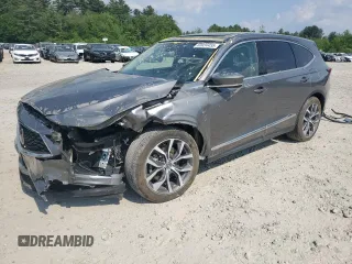 2023 Acura MDX Technology z VIN 5J8YD9H48PL000079, wystawiony jako Copart lot #60034455 z przebiegiem Nie podano mil oraz Czysty tytuł • Clean title. Historia ofert i sprzedaży dostępna na DreamBid. Obrazek 1.