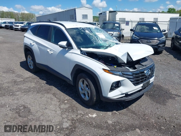 2022 Hyundai Tucson SEL with VIN 5NMJBCAE4NH124578, listed as a IAAI auction lot 41889731 with Not Provided miles. Bid and sale history available at carsss.com. Image 1.