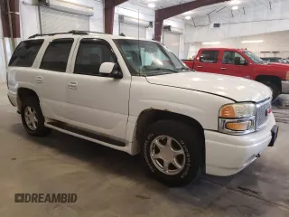 2003 GMC Yukon Denali z VIN 1GKEK63U23J136487, wystawiony jako Copart lot #57974035 z przebiegiem 280 637 mil mil oraz Tytuł czysty. Historia ofert i sprzedaży dostępna na DreamBid. Obrazek 4.