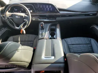 2022 Cadillac Escalade ESV Sport Platinum with VIN 1GYS4RKL2NR350025, listed as a Copart auction lot 74261794 with 28,667 mi miles and Non repairable. Bid and sale history available at DreamBid. Image 8.