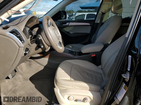 2015 Audi Q5 Premium with VIN WA1CFAFP4FA130639, listed as a Copart auction lot 40376174 with 77,301 mi miles and Salvage title. Bid and sale history available at DreamBid. Image 7.
