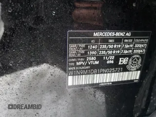 2023 Mercedes-Benz EQB 350 z VIN W1N9M1DB1PN025721, wystawiony jako Copart lot #42367435 z przebiegiem 20 890 mil mil oraz Szkody całkowita. Historia ofert i sprzedaży dostępna na DreamBid. Obrazek 13.