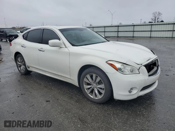 2011 Infiniti M37 with VIN JN1BY1AR0BM377303, listed as a Copart auction lot 86342264 with 131,984 mi miles and Salvage Title. Bid and sale history available at carsss.com. Image 4.