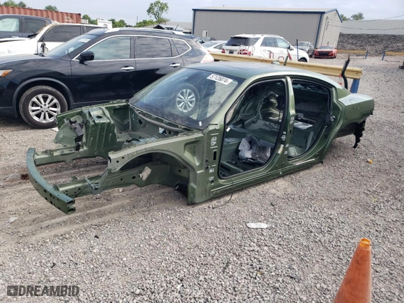 2020 Dodge Charger Scat Pack Widebody with VIN 2C3CDXGJ2LH228241, listed as a Copart auction lot 57125074 with 0 mi miles and Non Repairable. Bid and sale history available at carsss.com. Image 1.
