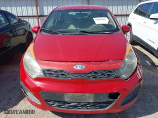 2012 Kia Rio LX with VIN KNADM5A35C6058809, listed as a IAAI auction lot 42052025 with 124,266 mi miles. Bid and sale history available at carsss.com. Image 6.