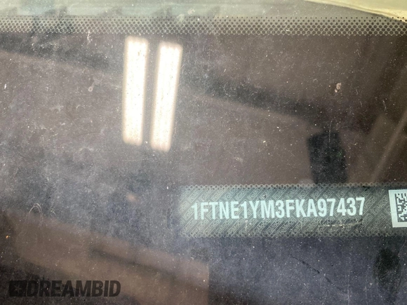 2015 Ford Transit Cargo with VIN 1FTNE1YM3FKA97437, listed as a IAAI auction lot 42786905 with 258,546 mi miles and . Bid and sale history available at DreamBid. Image 26.
