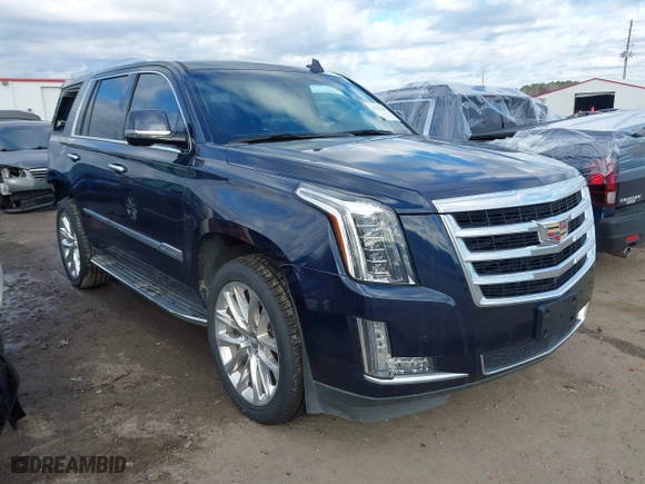 2019 Cadillac Escalade Luxury with VIN 1GYS3BKJXKR346874, listed as a IAAI auction lot 41212250 with 56,221 mi miles. Bid and sale history available at carsss.com. Image 1.