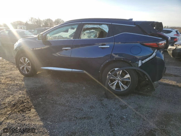 2022 Nissan Murano SV with VIN 5N1AZ2BSXNC124038, listed as a Copart auction lot 85097724 with 49,412 mi miles and Salvage Title. Bid and sale history available at carsss.com. Image 2.
