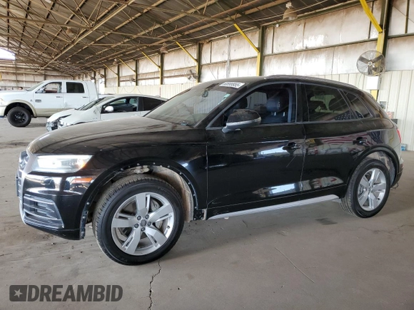 2018 Audi Q5 Premium with VIN WA1ANAFY6J2158593, listed as a Copart auction lot 60899955 with 141,479 mi miles and Clean title. Bid and sale history available at DreamBid. Image 1.