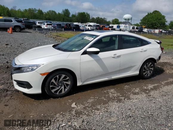2018 Honda Civic EX with VIN 2HGFC2F75JH508240, listed as a Copart auction lot 55739915 with 52,671 mi miles and Salvage Title. Bid and sale history available at DreamBid. Image 1.