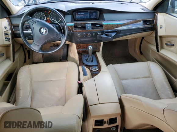 2007 BMW 5 Series 530xi with VIN WBANN73587CN03854, listed as a Copart auction lot 84946824 with 131,088 mi miles and Salvage title. Bid and sale history available at DreamBid. Image 8.