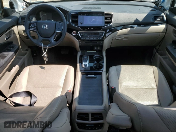 2022 Honda Pilot Elite with VIN 5FNYF6H08NB059590, listed as a Copart auction lot 57460235 with 67,593 mi miles and Salvage title. Bid and sale history available at DreamBid. Image 8.
