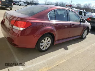 2012 Subaru Legacy 2.5i with VIN 4S3BMCA68C3012840, listed as a Copart auction lot 50399905 with 0 mi miles and Salvage Title. Bid and sale history available at carsss.com. Image 3.