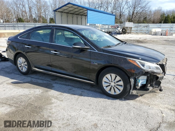 2016 Hyundai Sonata Hybrid SE with VIN KMHE24L10GA038842, listed as a Copart auction lot 48898305 with 85,432 mi miles and Salvage Title. Bid and sale history available at carsss.com. Image 4.