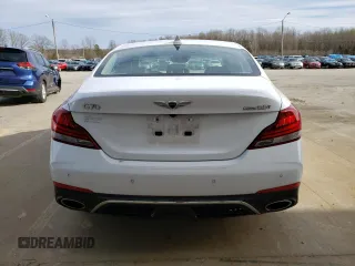 2019 Genesis G70 3.3T Advanced with VIN KMTG74LE1KU030470, listed as a Copart auction lot 50328775 with 27,312 mi miles and Salvage Title. Bid and sale history available at carsss.com. Image 6.