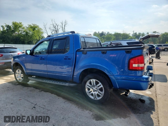2010 Ford Explorer Sport Trac Limited with VIN 1FMEU5D82AUF01419, listed as a Copart auction lot 63317075 with 107,623 mi miles and Non repairable. Bid and sale history available at DreamBid. Image 2.