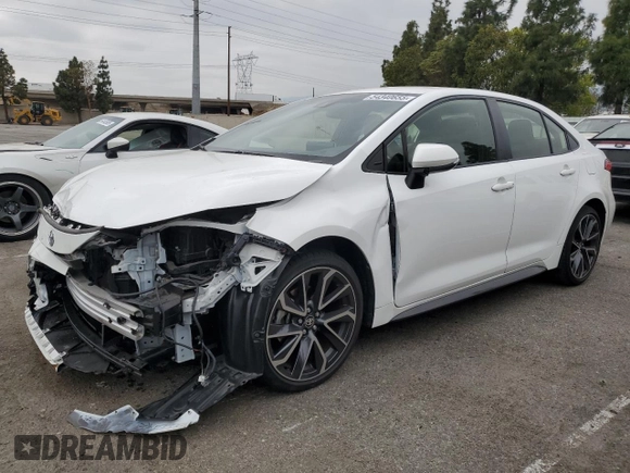 2021 Toyota Corolla SE with VIN JTDS4MCE1MJ081019, listed as a Copart auction lot 54340655 with 26,882 mi miles and Salvage Title. Bid and sale history available at carsss.com. Image 1.