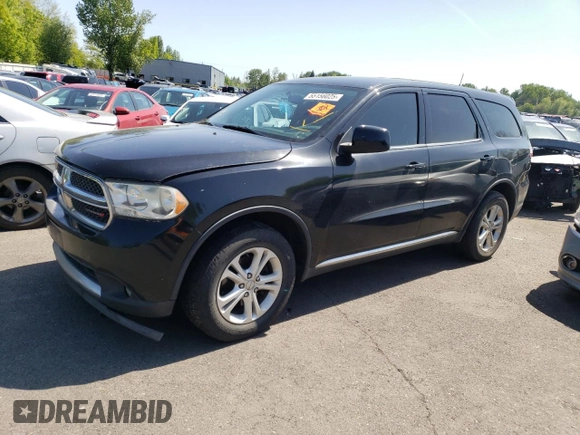2013 Dodge Durango SXT z VIN 1C4RDHAGXDC698613, wystawiony jako Copart lot #55156025 z przebiegiem 189 685 mil mil oraz Szkoda całkowita • Salvage title. Historia ofert i sprzedaży dostępna na DreamBid. Obrazek 1.