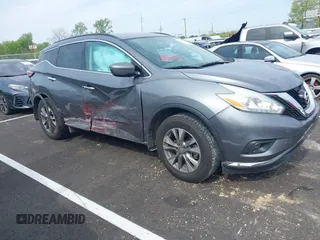 2017 Nissan Murano SV with VIN 5N1AZ2MG5HN193205, listed as a IAAI auction lot 41994619 with 85,509 mi miles. Bid and sale history available at carsss.com. Image 1.