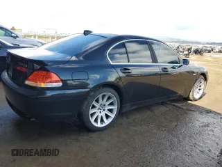 2004 BMW 7 Series with VIN WBAGL63594DP72797, listed as a Copart auction lot 49313695 with 182,785 mi miles and Salvage title. Bid and sale history available at DreamBid. Image 3.