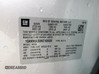 2017 GMC Acadia SLT z VIN 1GKKNULS0HZ168926, wystawiony jako Copart lot #53272485 z przebiegiem 107 133 mil mil oraz Czysty tytuł • Clean title. Historia ofert i sprzedaży dostępna na DreamBid. Obrazek 13.