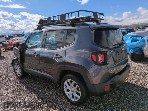 2017 Jeep Renegade Latitude with VIN ZACCJBBB8HPG59910, listed as a Copart auction lot 54883215 with 127,119 mi miles and Salvage title. Bid and sale history available at DreamBid. Image 2.