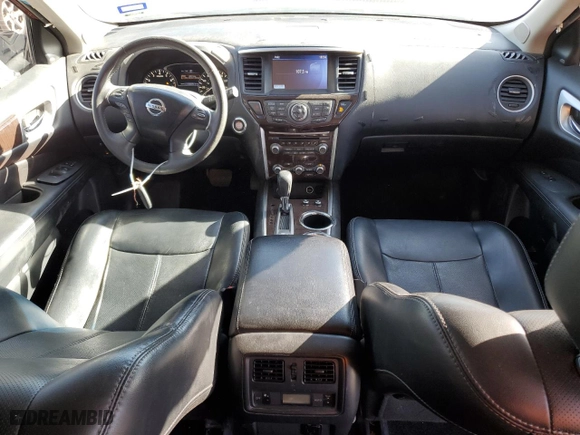 2016 Nissan Pathfinder Platinum with VIN 5N1AR2MM6GC665833, listed as a Copart auction lot 85938184 with 52,671 mi miles and Salvage Title. Bid and sale history available at carsss.com. Image 8.