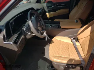 2024 Cadillac Escalade RWD Premium Luxury with VIN 1GYS3BKL2RR121537, listed as a Copart auction lot 77426534 with 5,356 mi miles and Salvage Title. Bid and sale history available at carsss.com. Image 7.