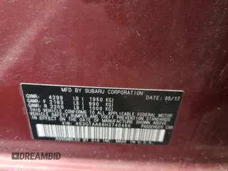 2017 Subaru Impreza with VIN 4S3GTAA66H3740466, listed as a Copart auction lot 58939525 with 132,003 mi miles and Salvage title. Bid and sale history available at DreamBid. Image 12.