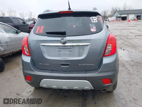 2014 Buick Encore with VIN KL4CJASB7EB592744, listed as a IAAI auction lot 41991047 with 92,702 mi miles. Bid and sale history available at carsss.com. Image 16.