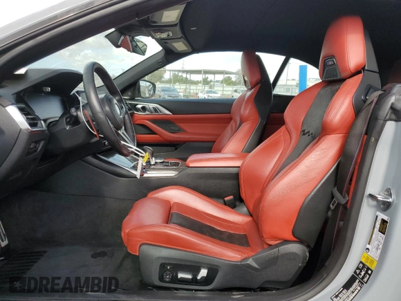 2023 BMW M4 Competition xDrive with VIN WBS33BA08PCL36057, listed as a Copart auction lot 77821614 with 34,074 mi miles and Salvage Title. Bid and sale history available at carsss.com. Image 7.