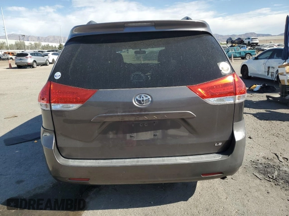 2012 Toyota Sienna LE AAS with VIN 5TDKK3DC6CS267895, listed as a Copart auction lot 53449855 with 114,699 mi miles and Salvage Title. Bid and sale history available at DreamBid. Image 6.
