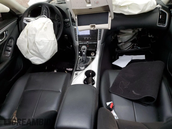 2021 Infiniti Q50 Luxe with VIN JN1EV7BR4MM752782, listed as a Copart auction lot 56160595 with 69,186 mi miles and Salvage title. Bid and sale history available at DreamBid. Image 8.
