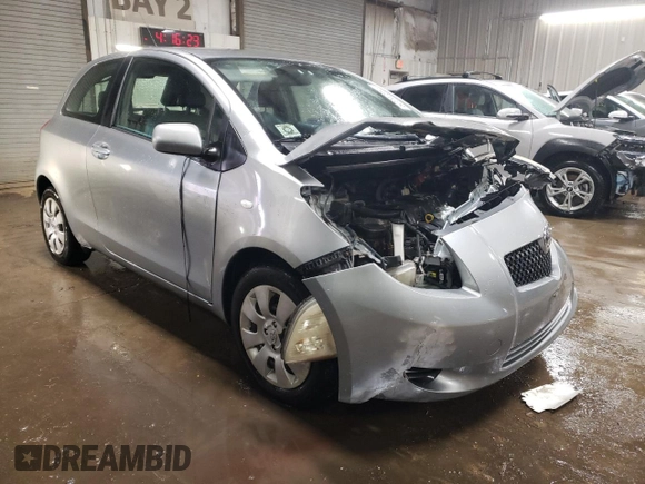 2007 Toyota Yaris with VIN JTDJT923275114473, listed as a Copart auction lot 52242355 with 137,963 mi miles and Salvage Title. Bid and sale history available at carsss.com. Image 4.