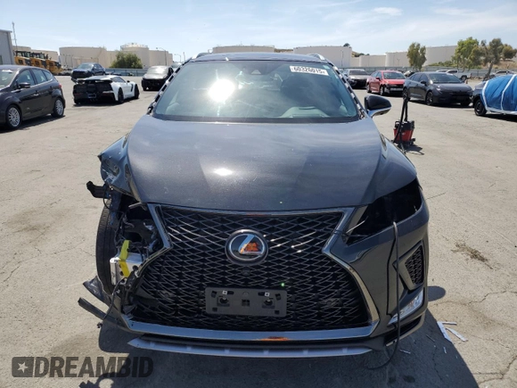 2022 Lexus RX 350 F Sport with VIN 2T2YZMDA4NC368791, listed as a Copart auction lot 60326015 with 29,217 mi miles and Salvage title. Bid and sale history available at DreamBid. Image 5.
