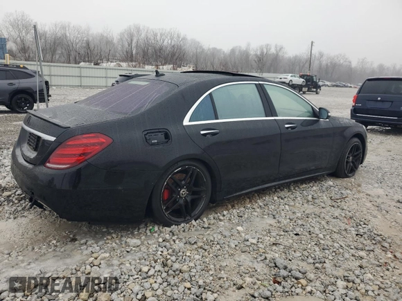 2018 Mercedes-Benz S 560 with VIN WDDUG8GB7JA402912, listed as a Copart auction lot 43578855 with 139,267 mi miles and Clean Title. Bid and sale history available at carsss.com. Image 3.